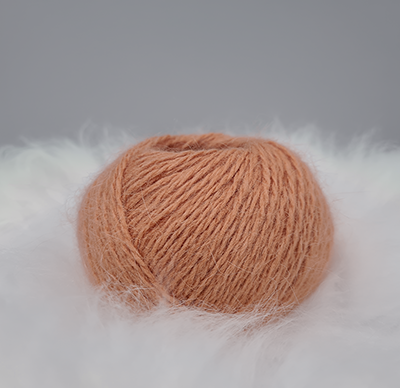 Laine Angora "Orange Minéral"